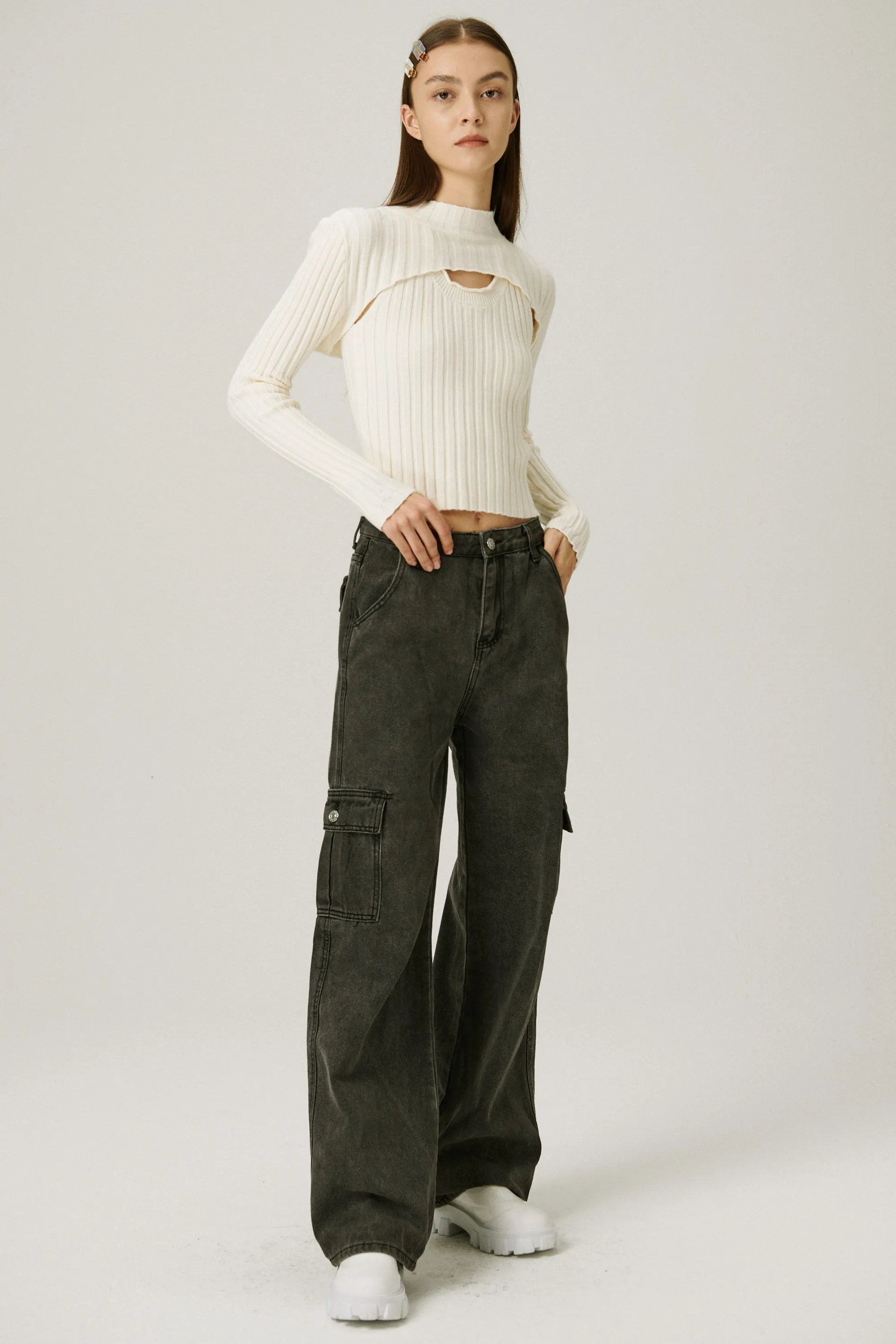 Wendy Wool Blend Turtle Neck Top sold by storets