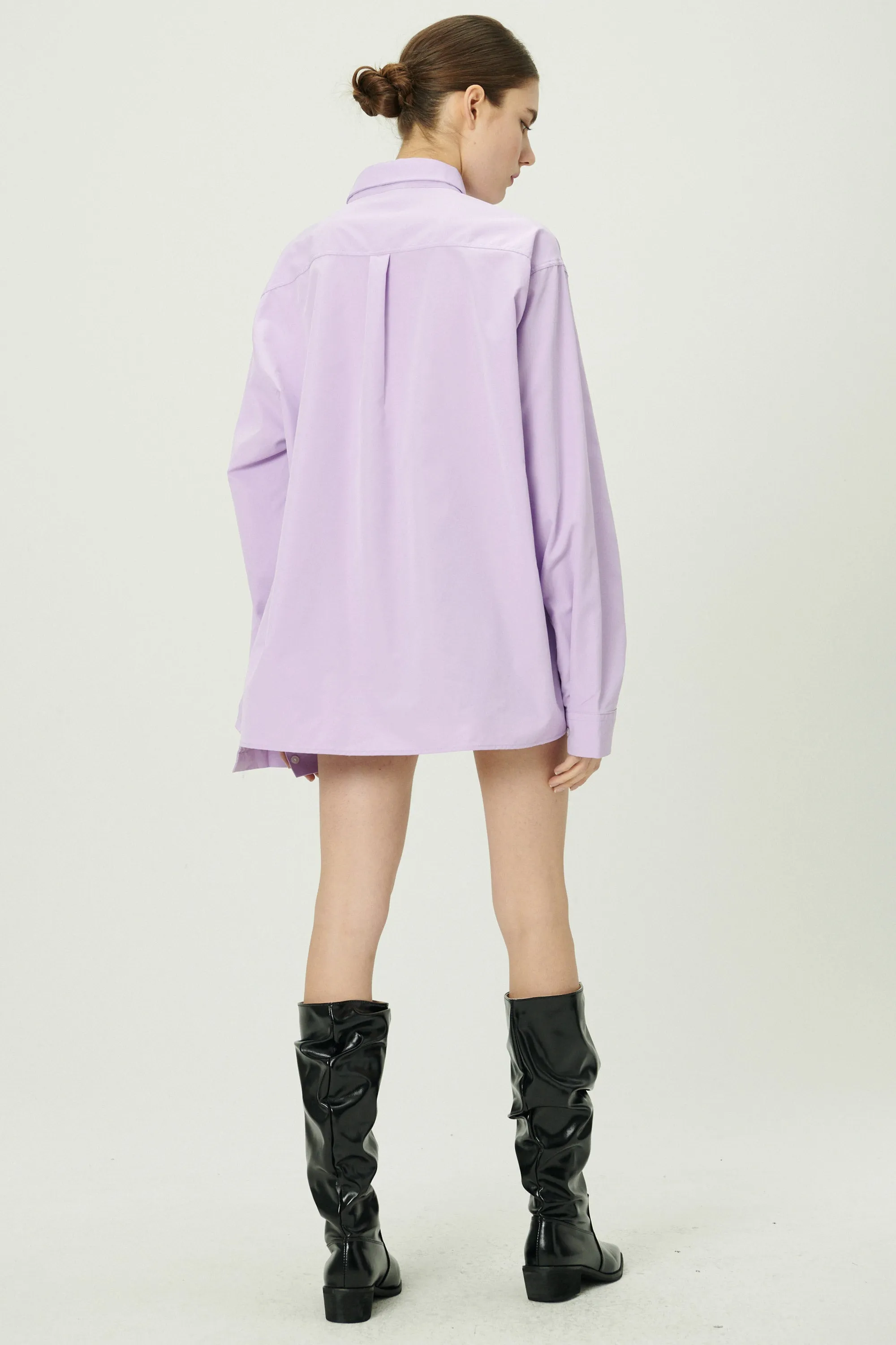 Hayden Pocket Front Boyfriend Shirt sold by storets product image thumbnail 4