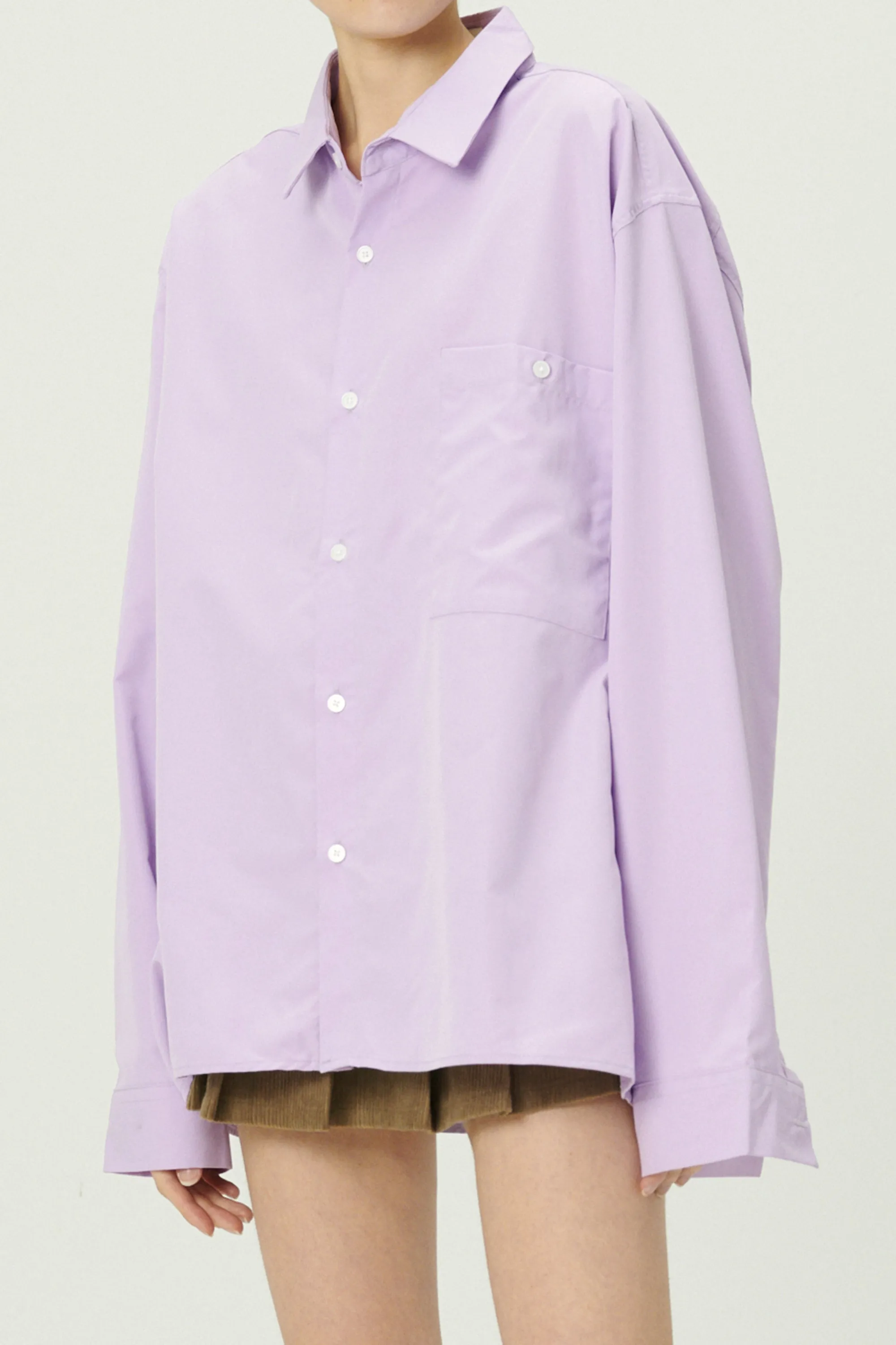 Hayden Pocket Front Boyfriend Shirt sold by storets