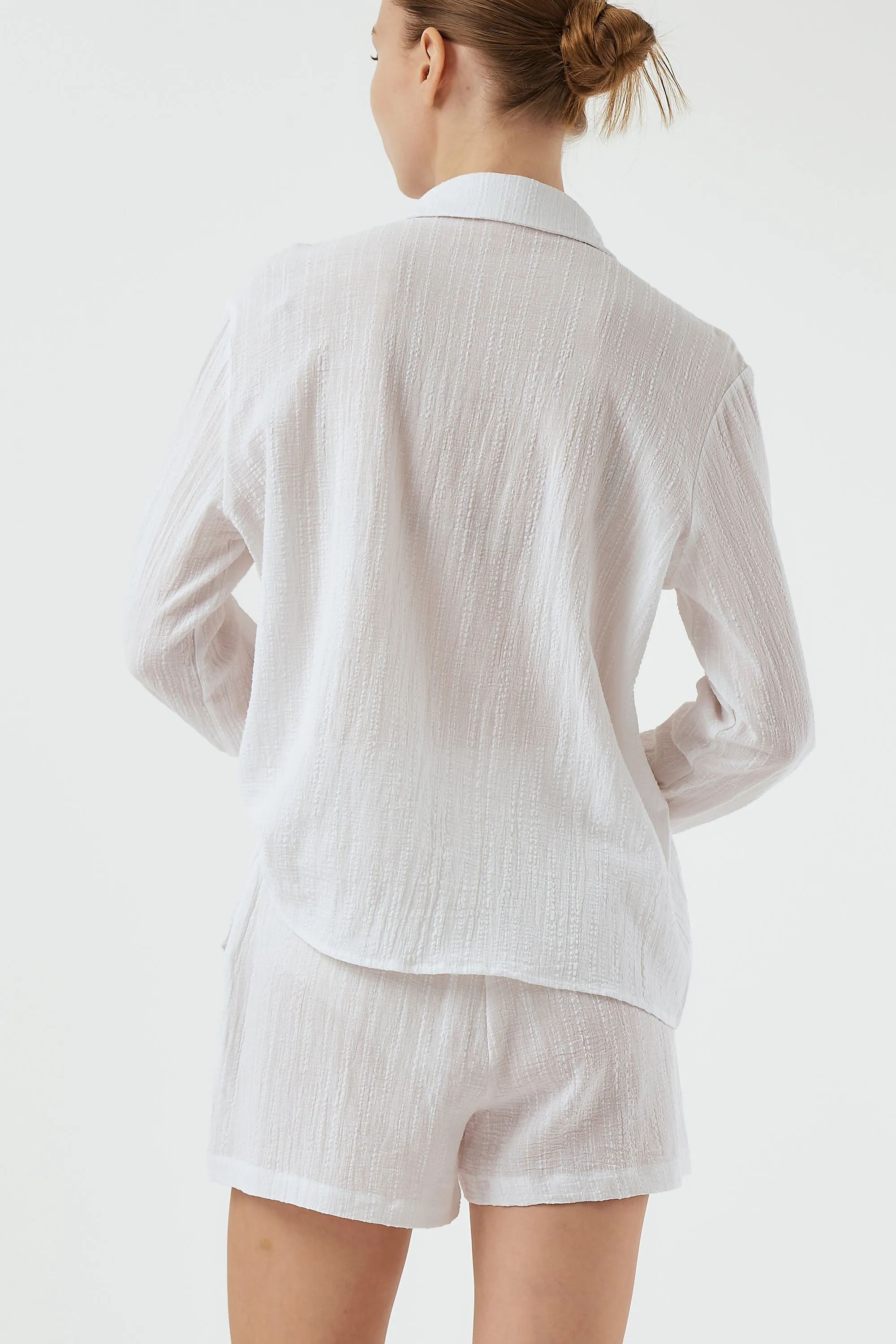 Milly Crinkle Shirt & Shorts Set sold by storets product image thumbnail 5