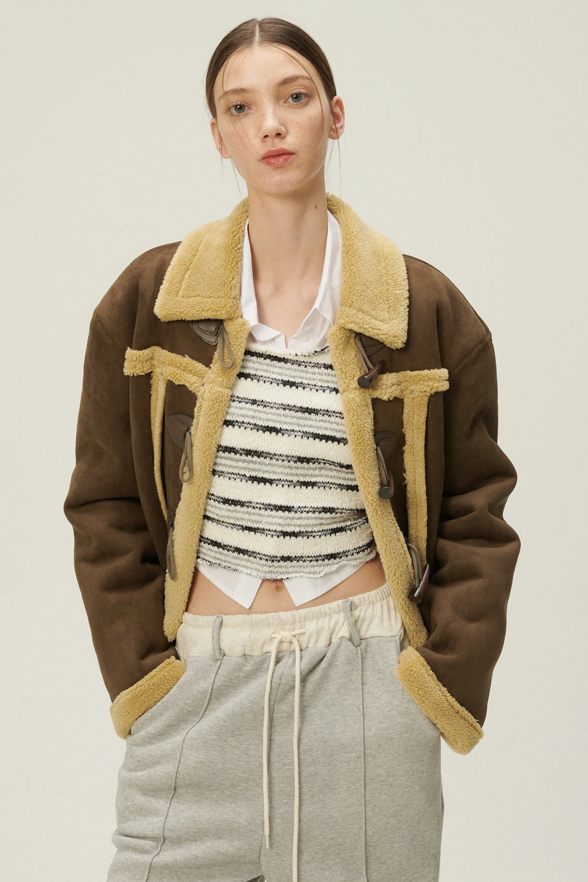 Helen Duffle Shearling Jacket sold by storets product image thumbnail 3