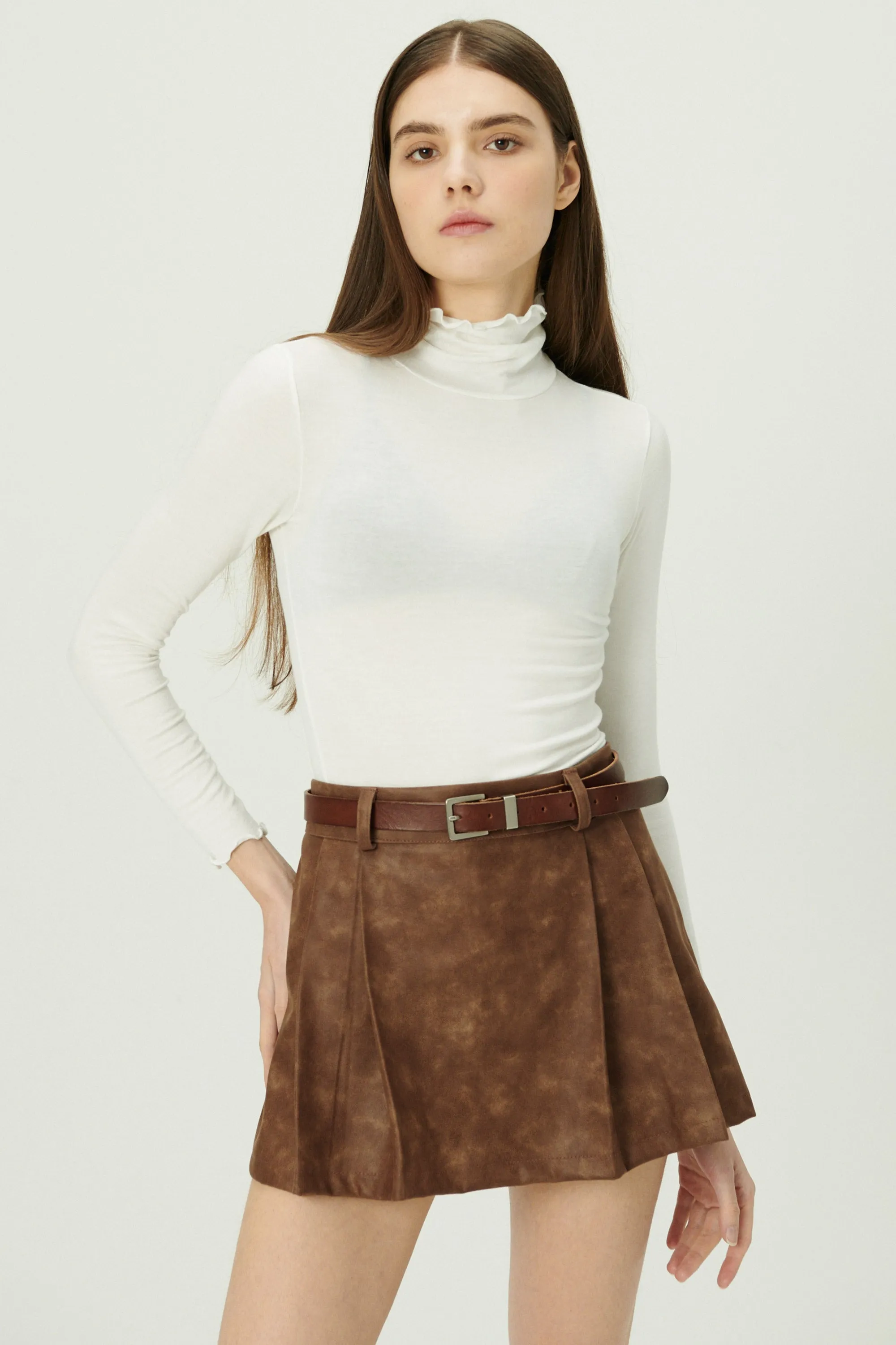 Catalina Lettuce Hem Slim Fit Top sold by storets