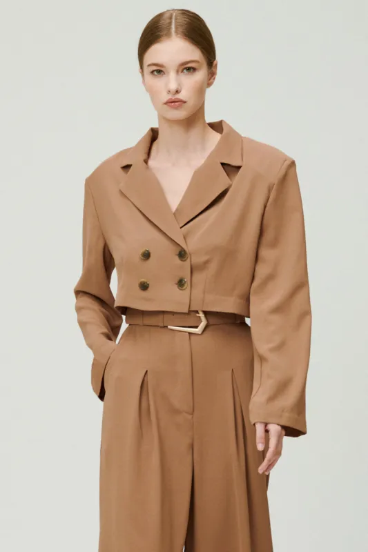 Eva Double Breasted Padded Jacket sold by storets