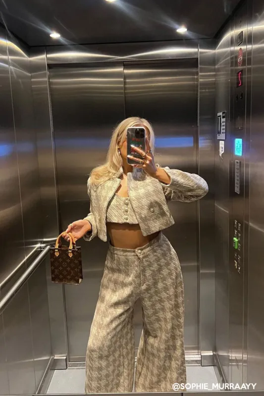 Milla Tweed Crop Jacket made by storets