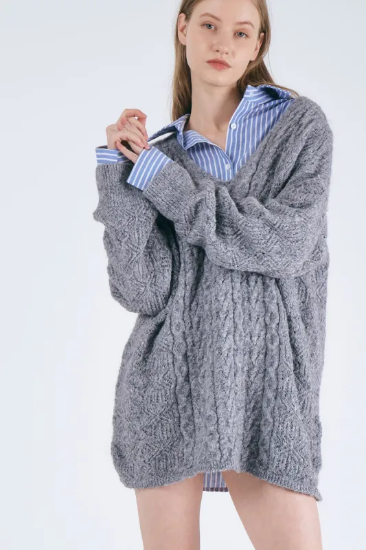 Hailey Chunky Sweater Dress made by storets