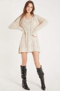 Emmy Cable Knit Flare Mini Dress sold by storets