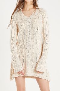 Emmy Cable Knit Flare Mini Dress sold by storets