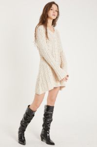 Emmy Cable Knit Flare Mini Dress sold by storets