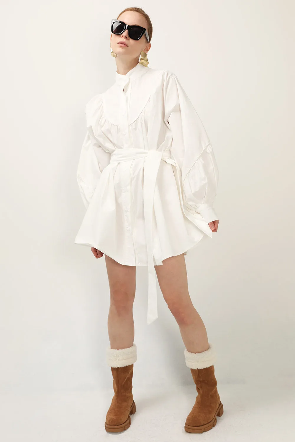 Tori Piping Detail Shirt Dress sold by storets product image thumbnail 4