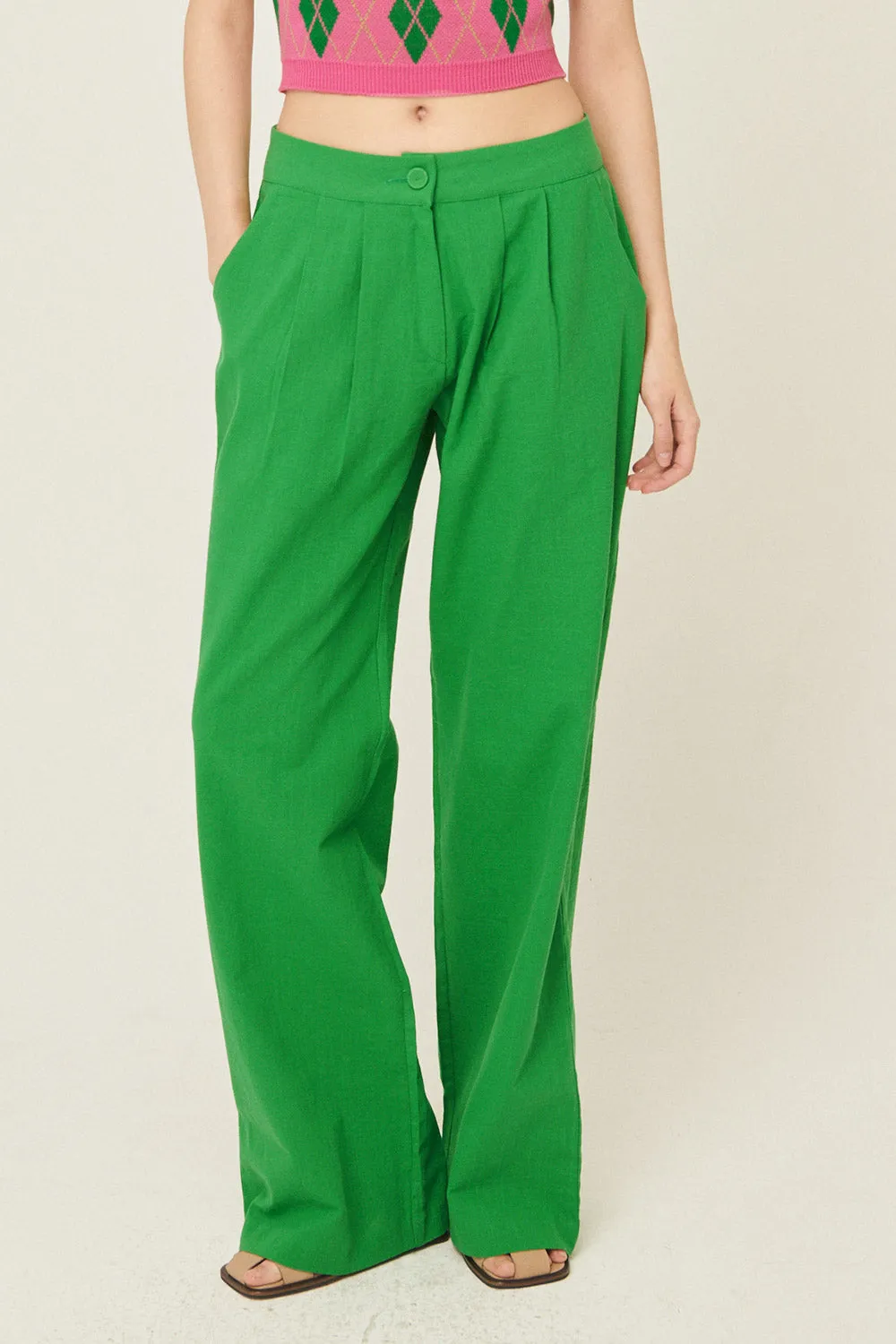 Sabrina Pintucked Wide Pants sold by storets product image thumbnail 5