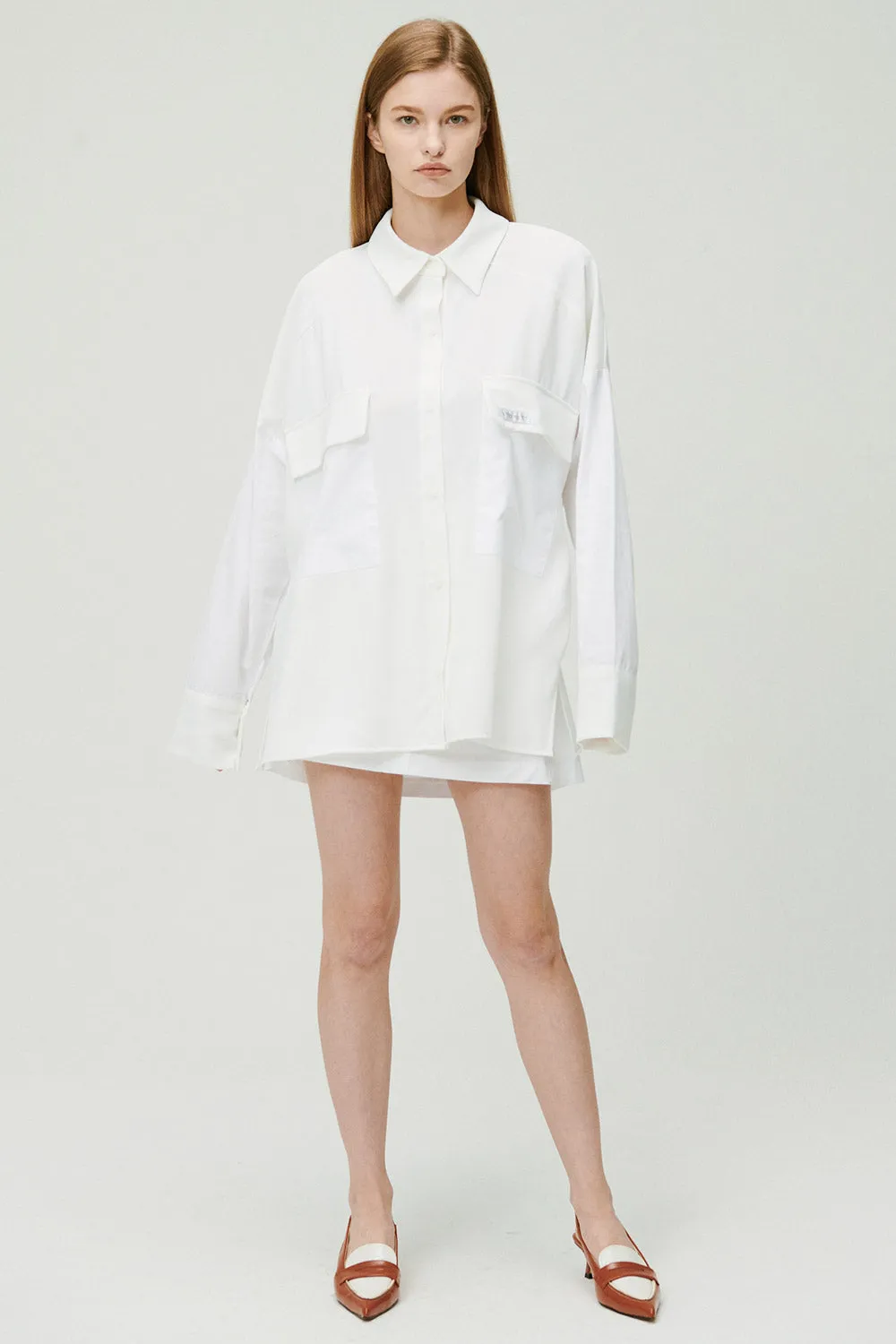 Sandra Oversized Safari Shirt sold by storets product image thumbnail 4