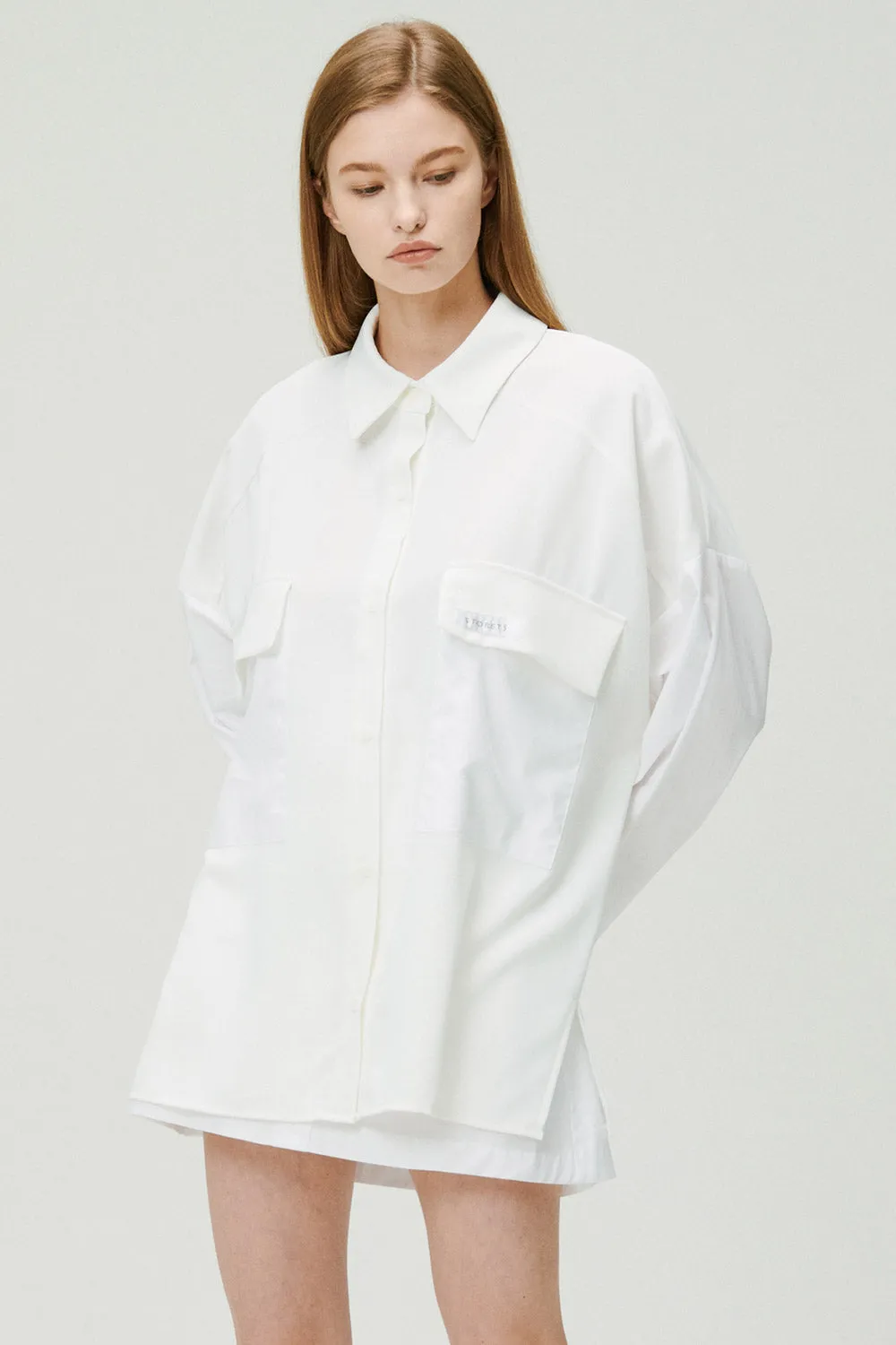 Sandra Oversized Safari Shirt sold by storets product image thumbnail 3