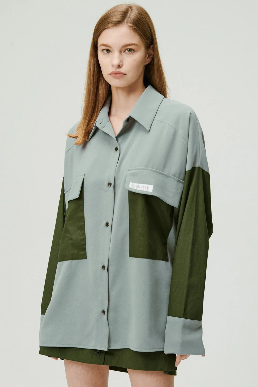 Sandra Oversized Safari Shirt sold by storets product image thumbnail 2