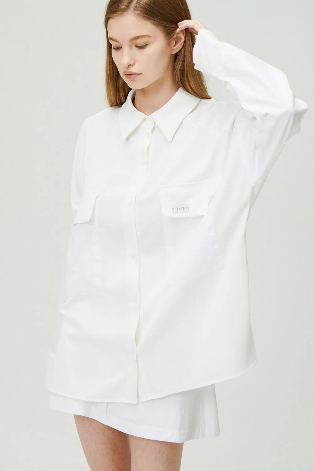 Sandra Oversized Safari Shirt sold by storets product image thumbnail 5