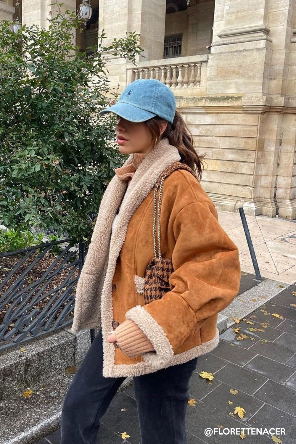 Ava Faux Shearling Jacket sold by storets