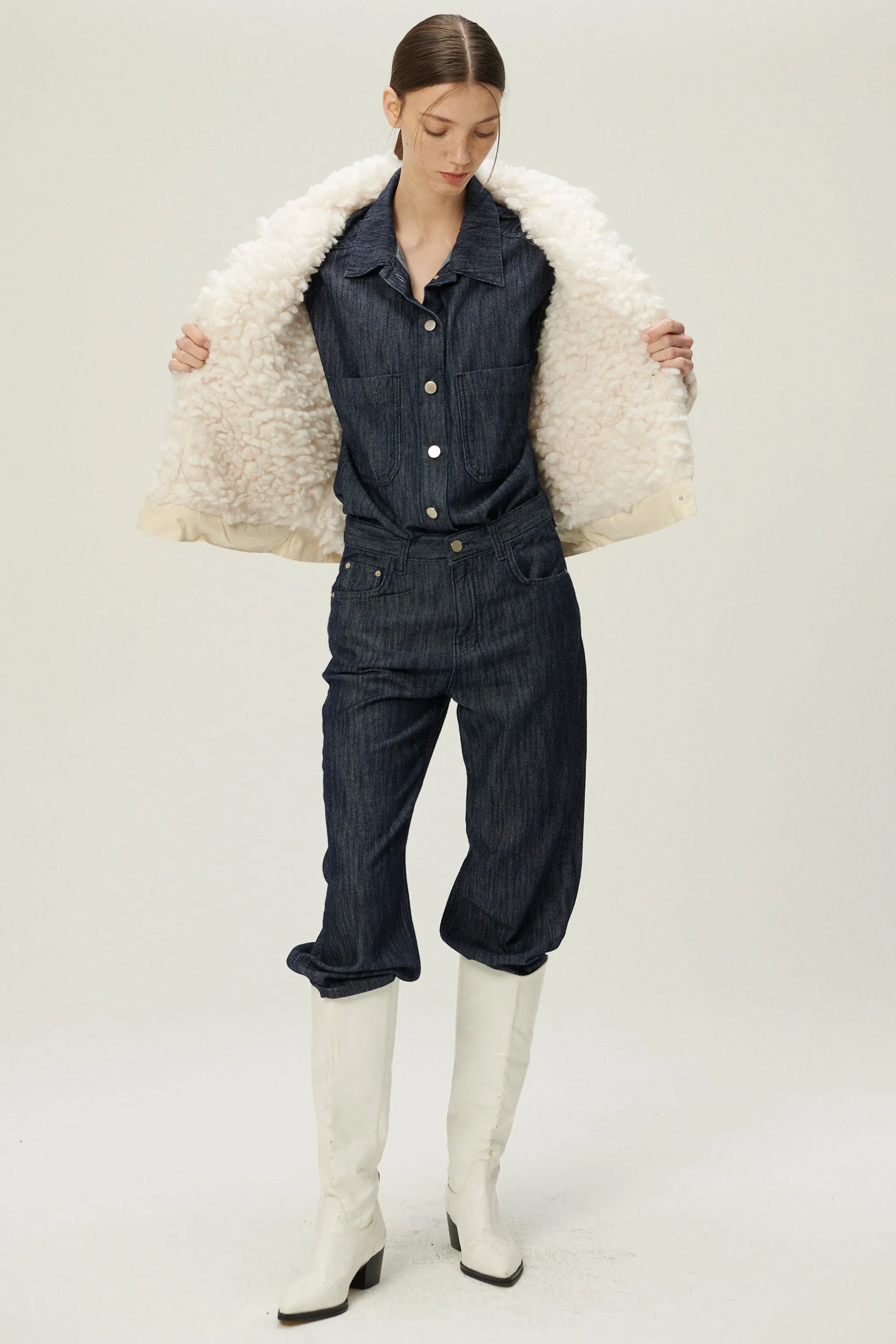 Emma Sherpa Denim Jacket sold by storets product image thumbnail 5