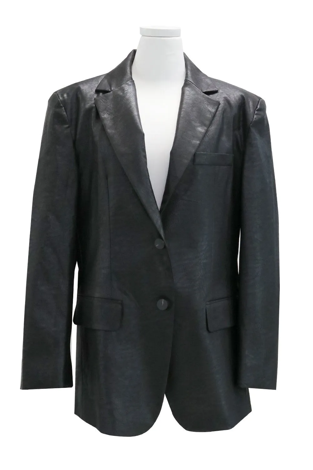 Mia Oversized Fit Pleather Jacket sold by storets product image thumbnail 3