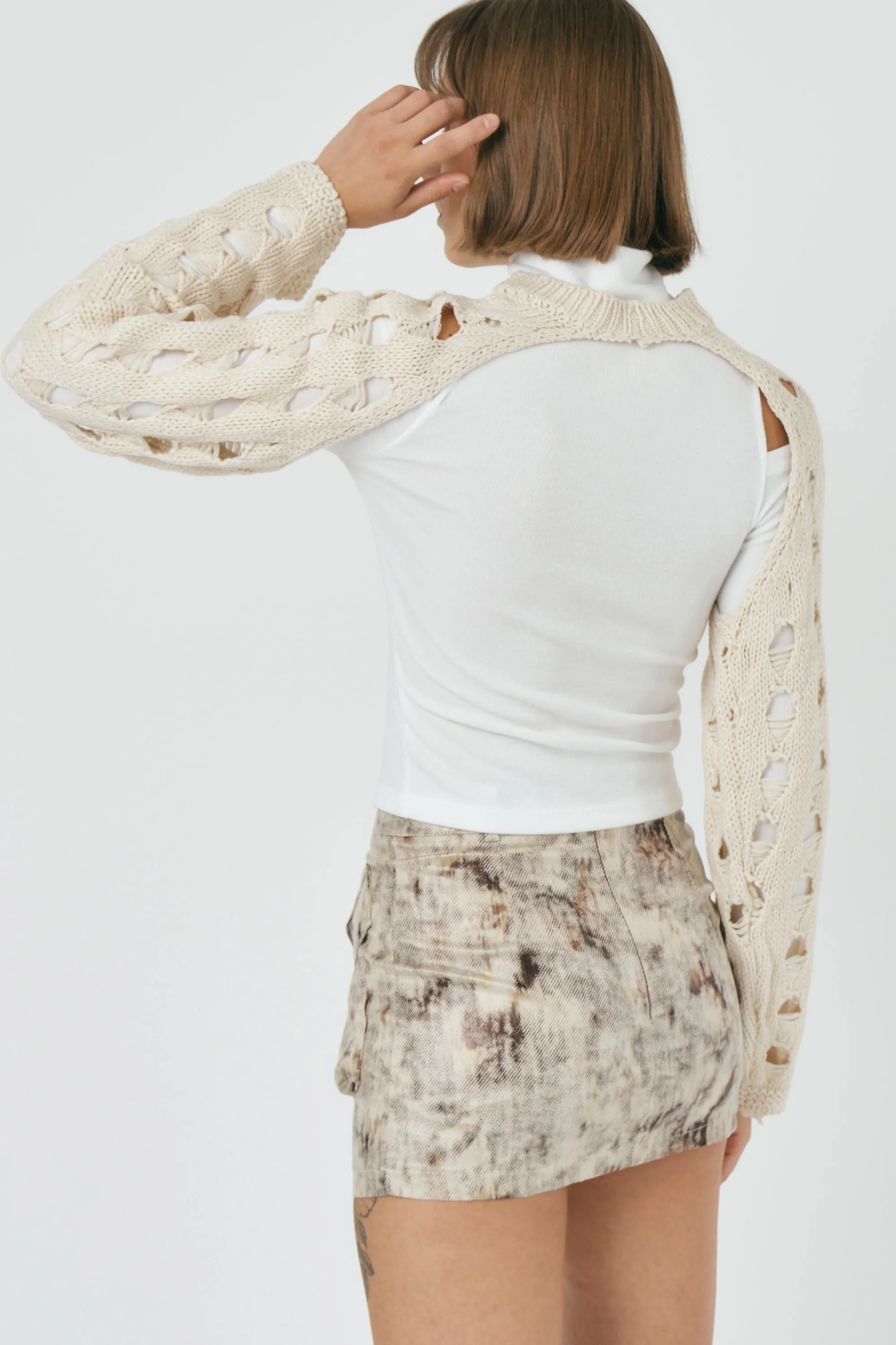 Zoey Cropped Knitted Top sold by storets product image thumbnail 4