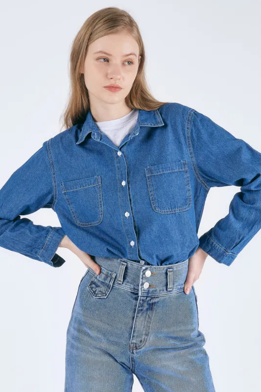 Avery Denim Shirt sold by storets