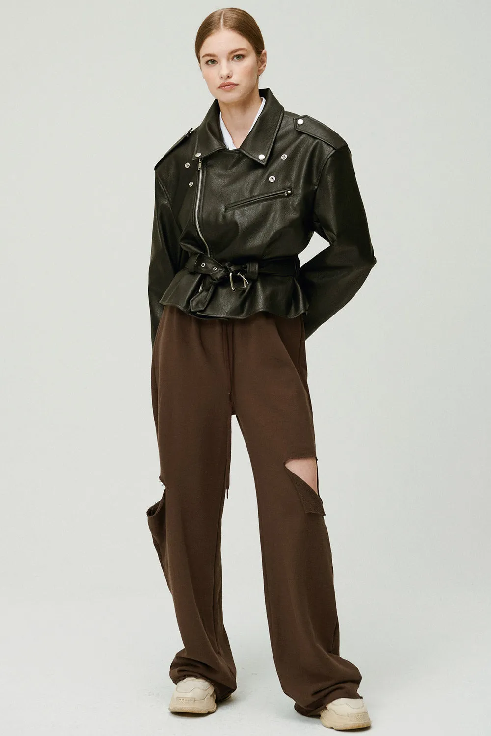 Megan Oversized Rider Jacket sold by storets product image thumbnail 5