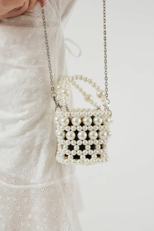 Petite Faux Pearl Purse made by storets