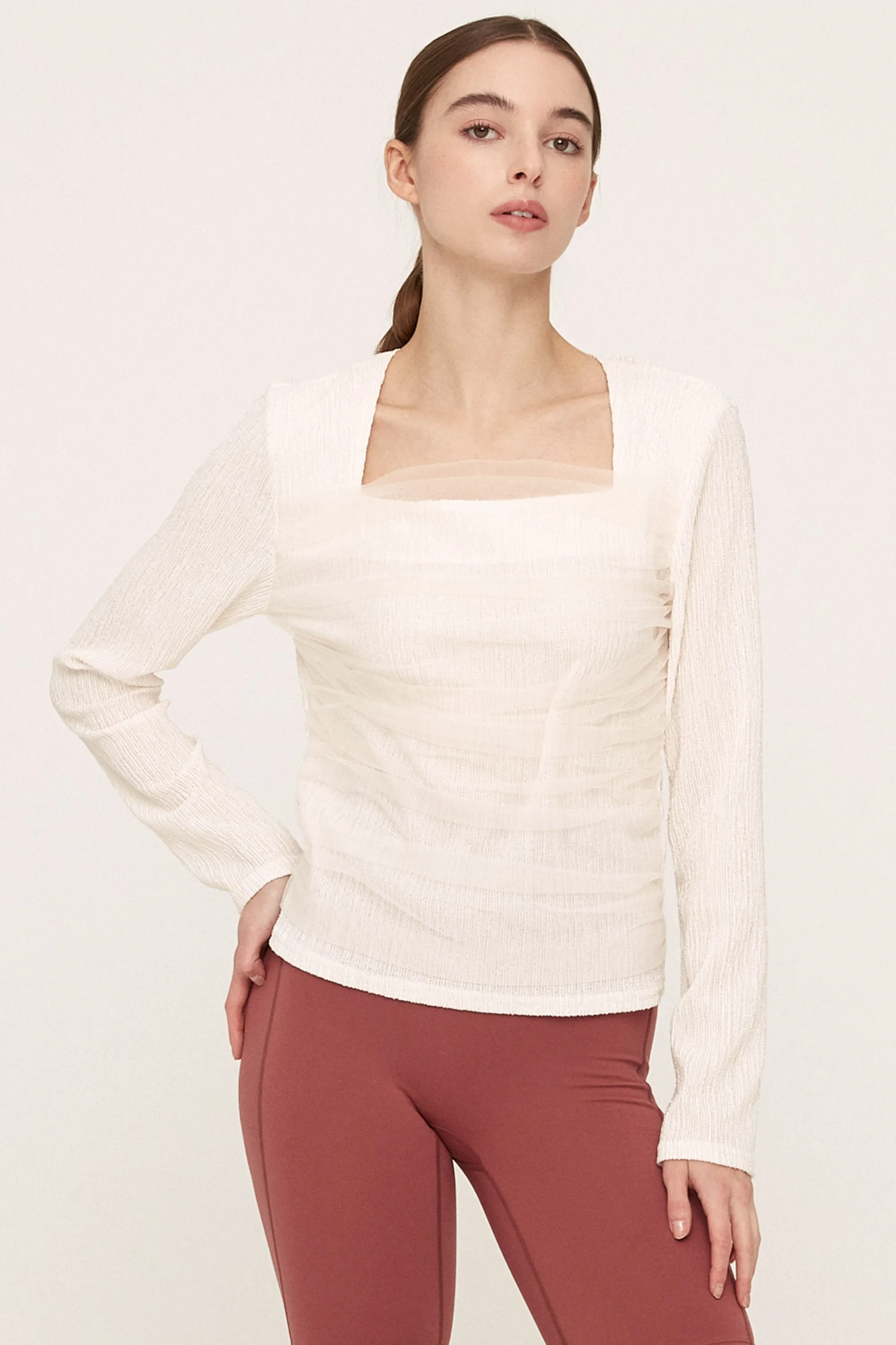 Whitney Mesh Layered Top sold by storets product image thumbnail 4