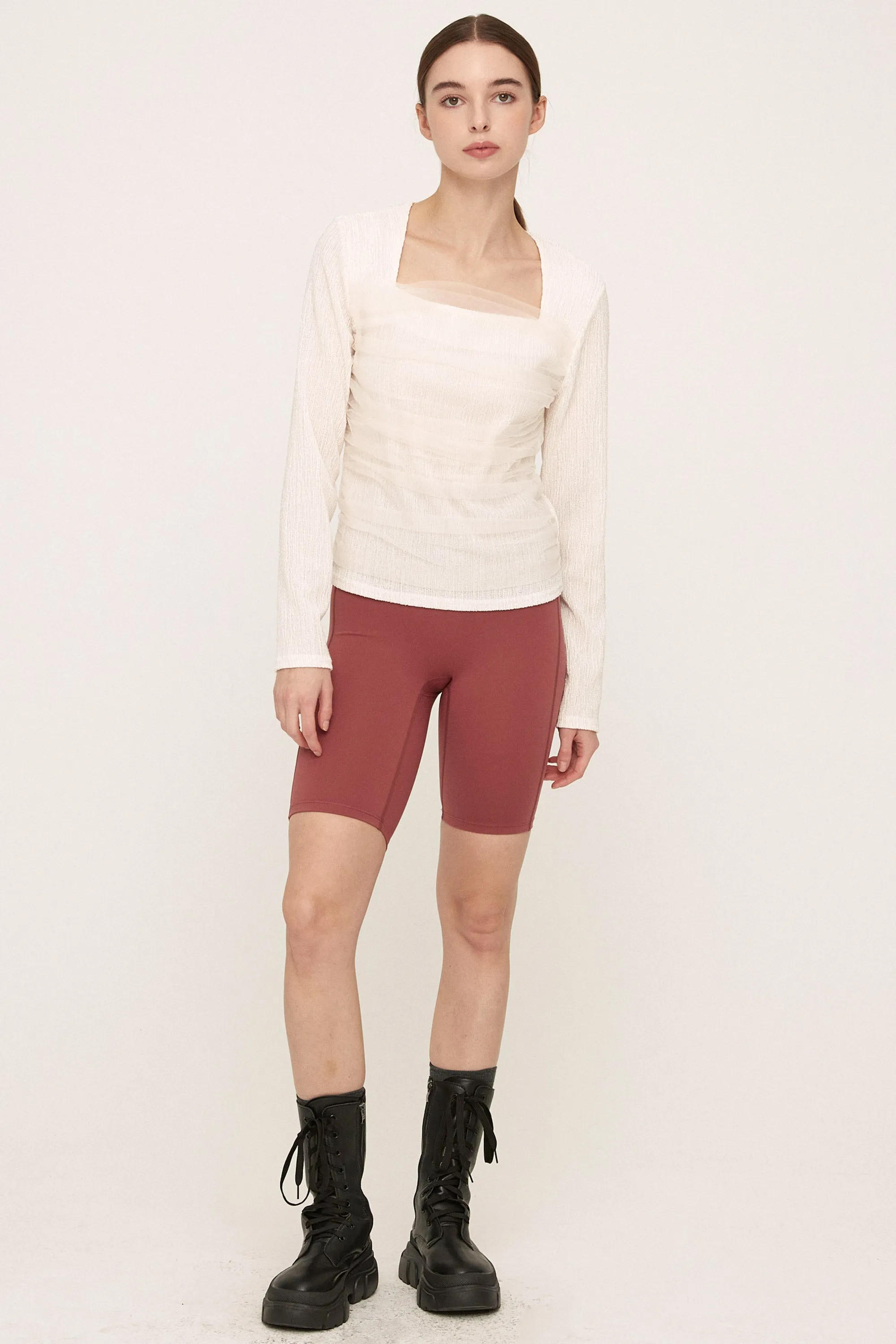 Whitney Mesh Layered Top sold by storets product image thumbnail 3