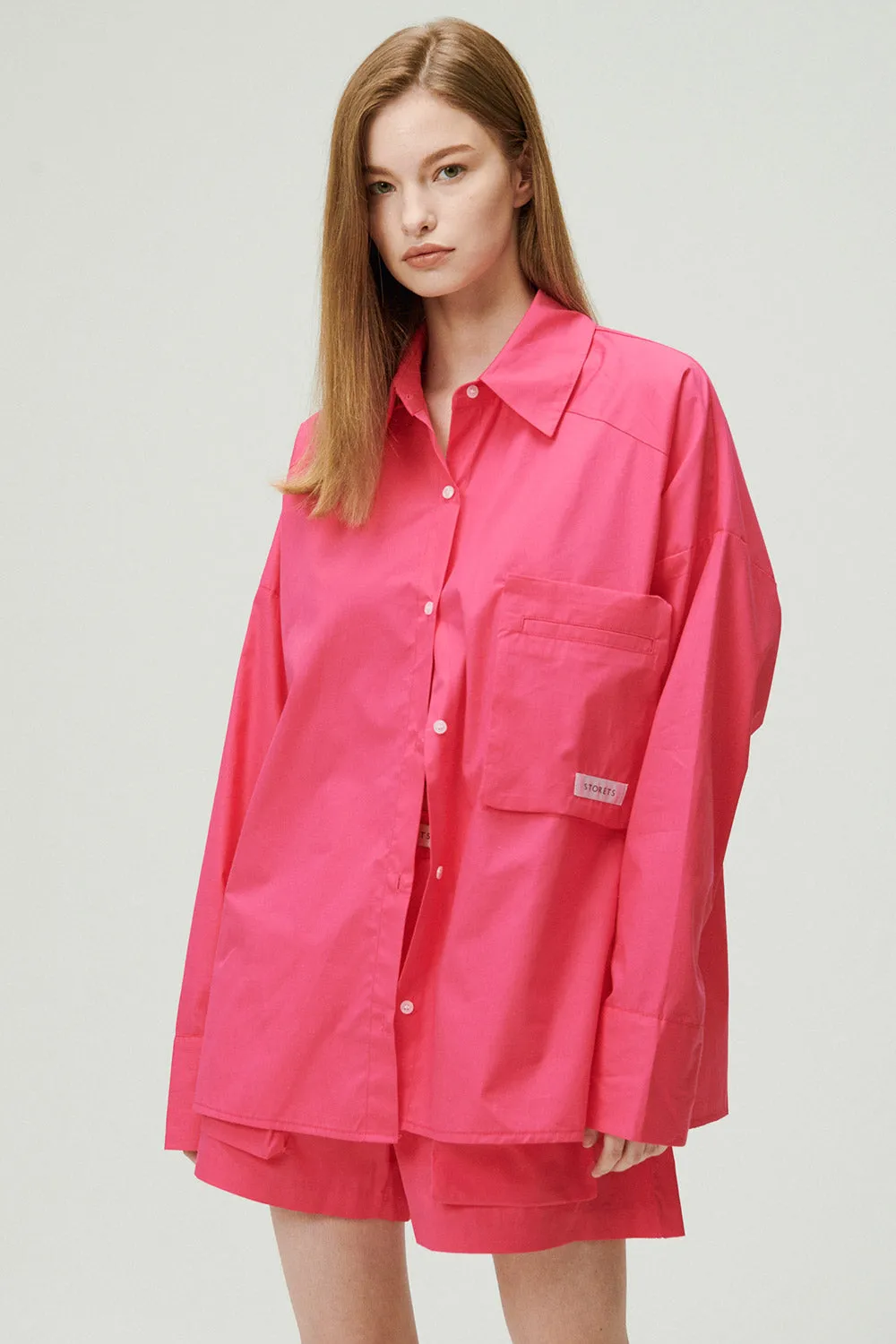 Tyra Oversized Utility Shirt sold by storets