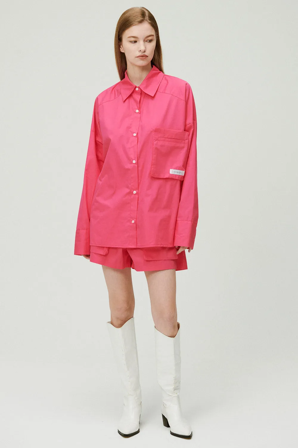 Tyra Oversized Utility Shirt sold by storets product image thumbnail 3