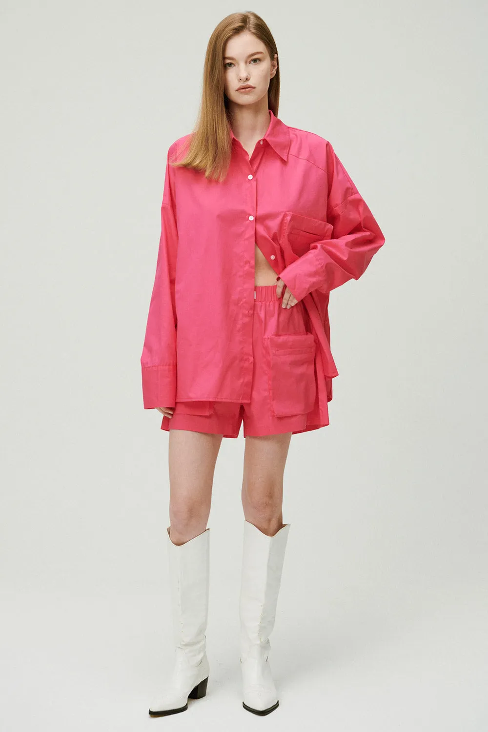 Tyra Oversized Utility Shirt sold by storets product image thumbnail 4