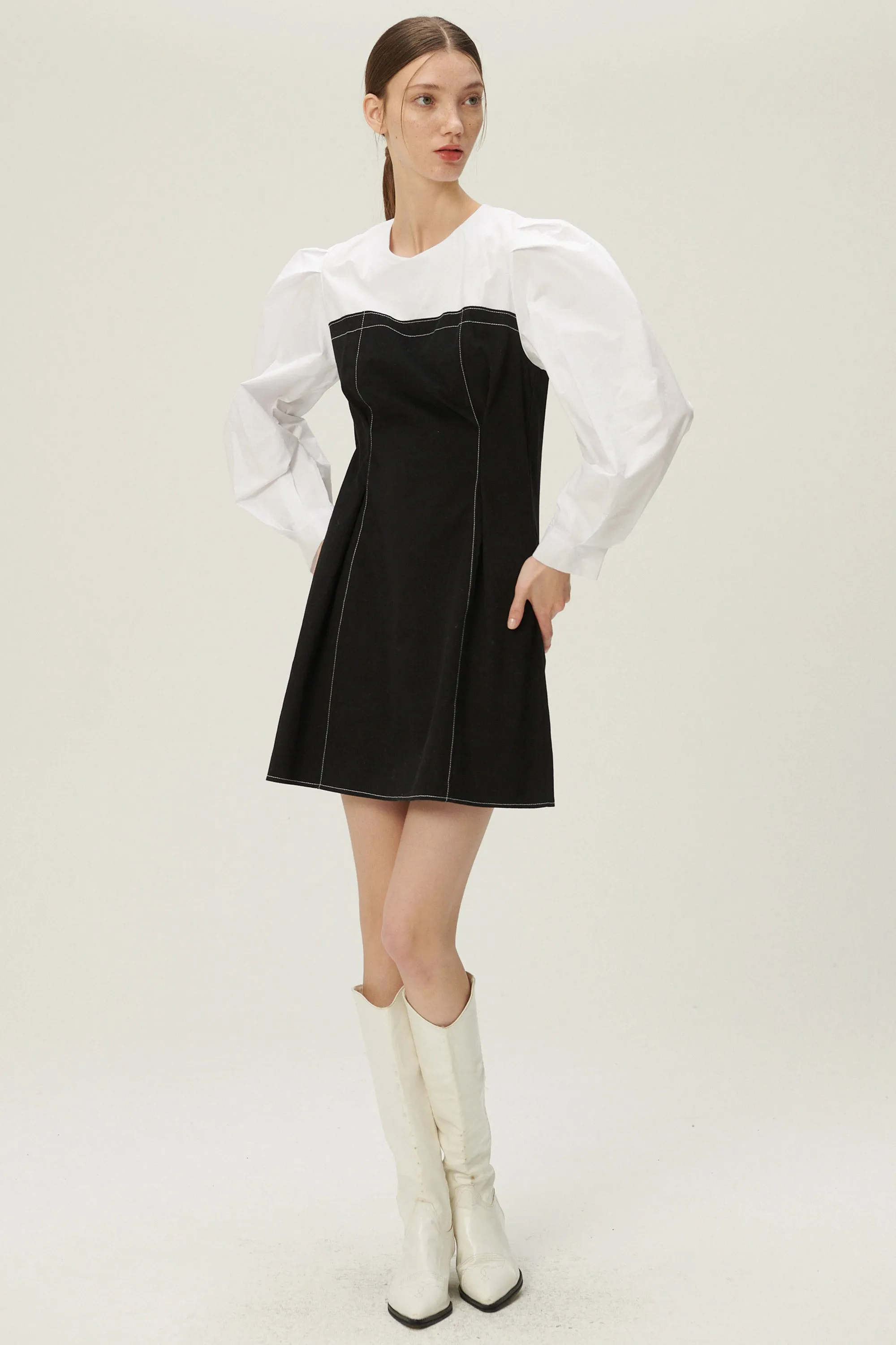 Avery Puff Sleeve Dress sold by storets product image thumbnail 5