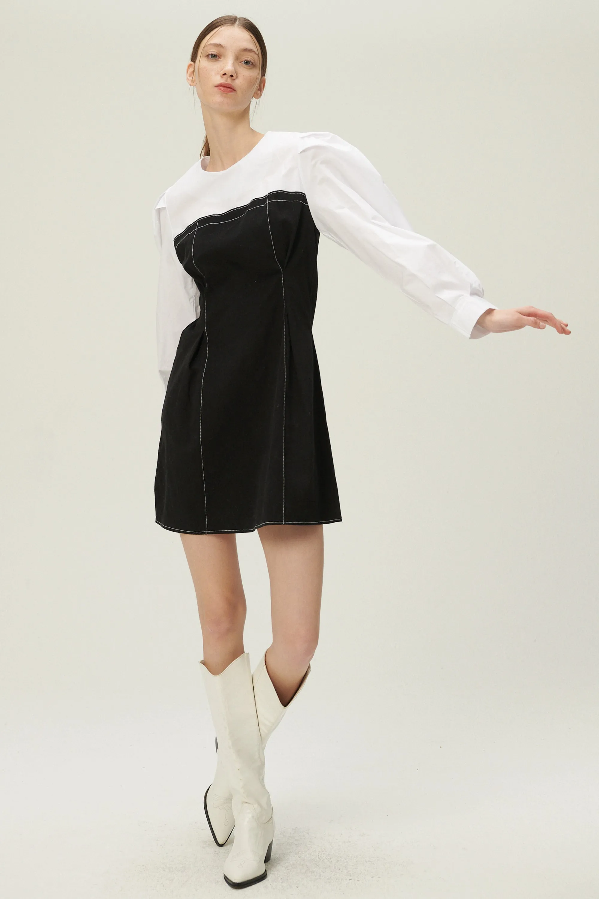 Avery Puff Sleeve Dress sold by storets product image thumbnail 4