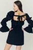 Clare Balloon Sleeve Mini Dress sold by storets