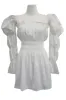 Clare Balloon Sleeve Mini Dress sold by storets