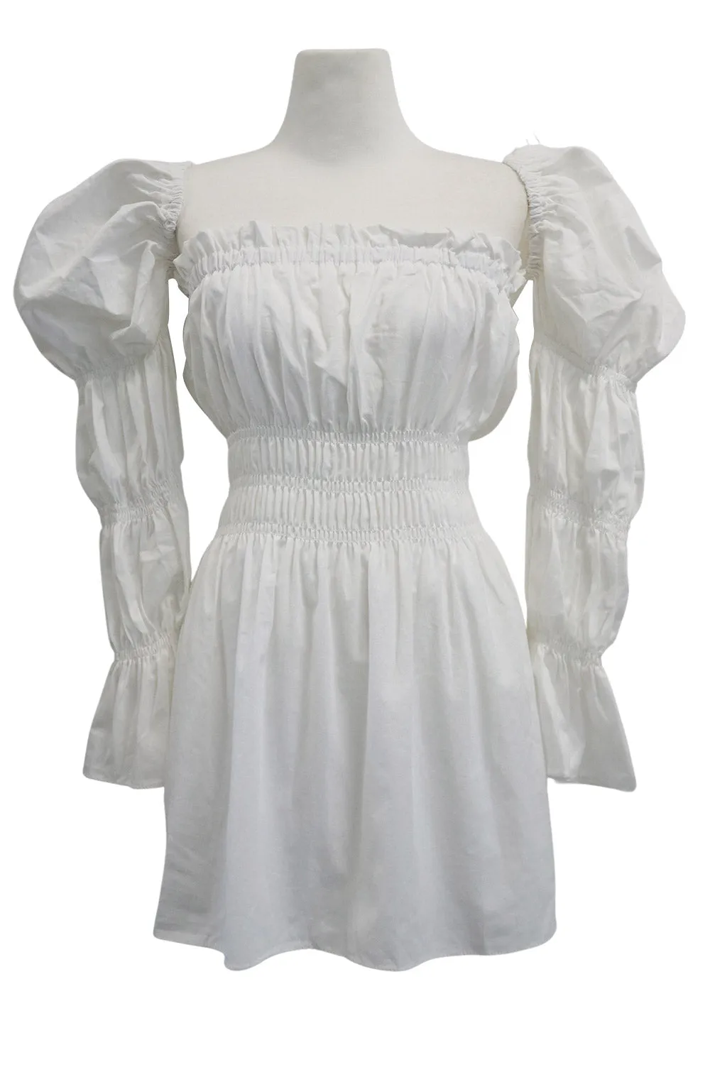 Clare Balloon Sleeve Mini Dress sold by storets product image thumbnail 3