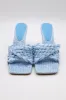 Liz Woven Raffia Sandals sold by storets