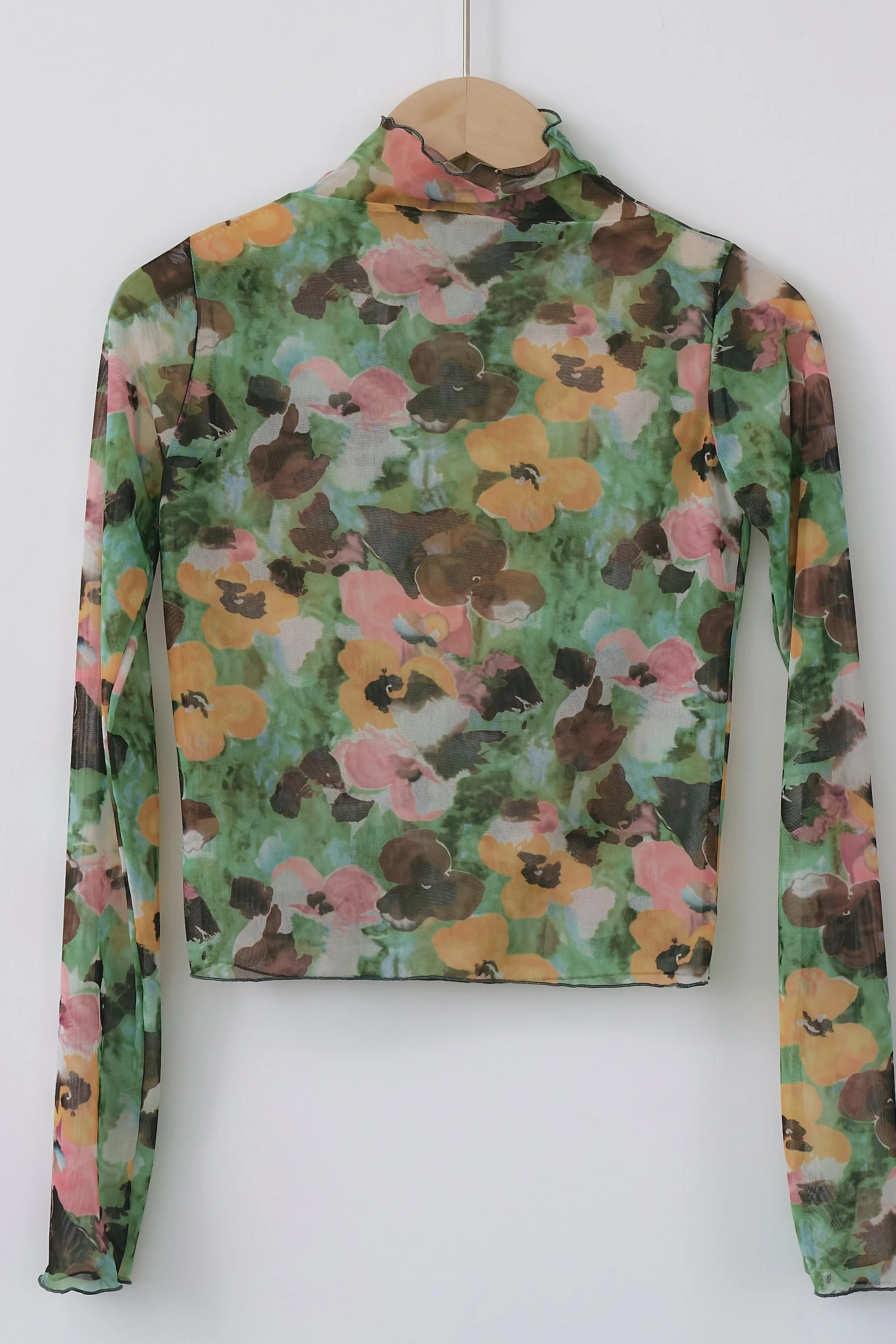 Camila Floral Mesh Top sold by storets product image thumbnail 5