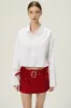 Lucy Open Back Crop Shirt sold by storets