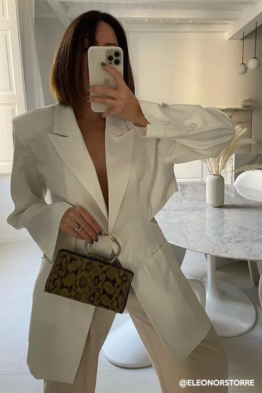 Recycled Poly Cut-Out Blazer sold by storets