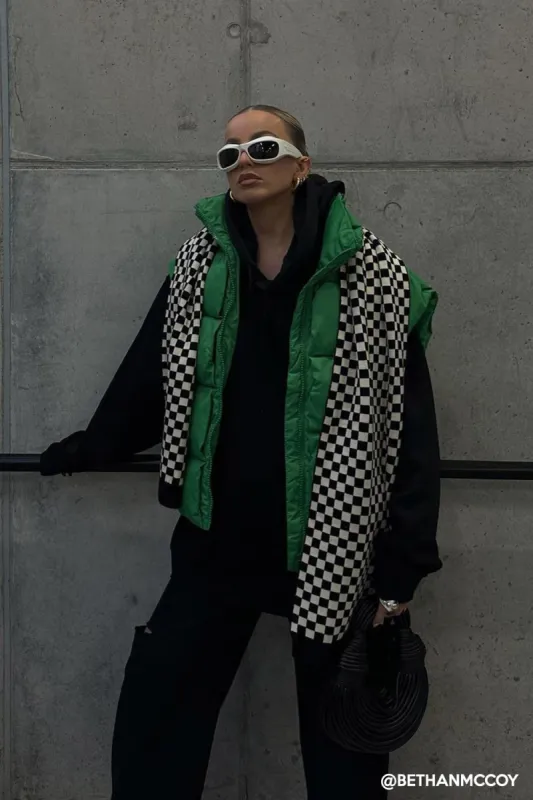 Ginnie Checkerboard Scarf sold by storets