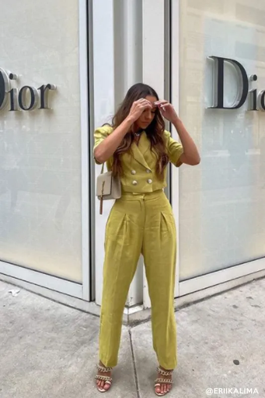 Blaire Linen Cropped Jacket sold by storets