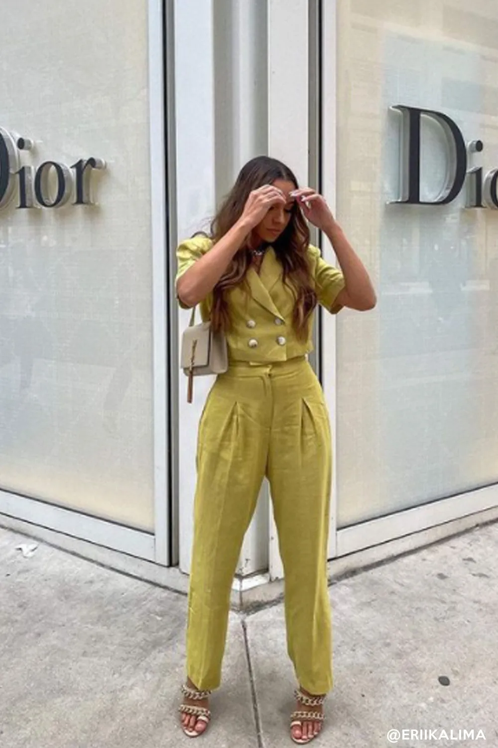 Blaire Linen Cropped Jacket sold by storets