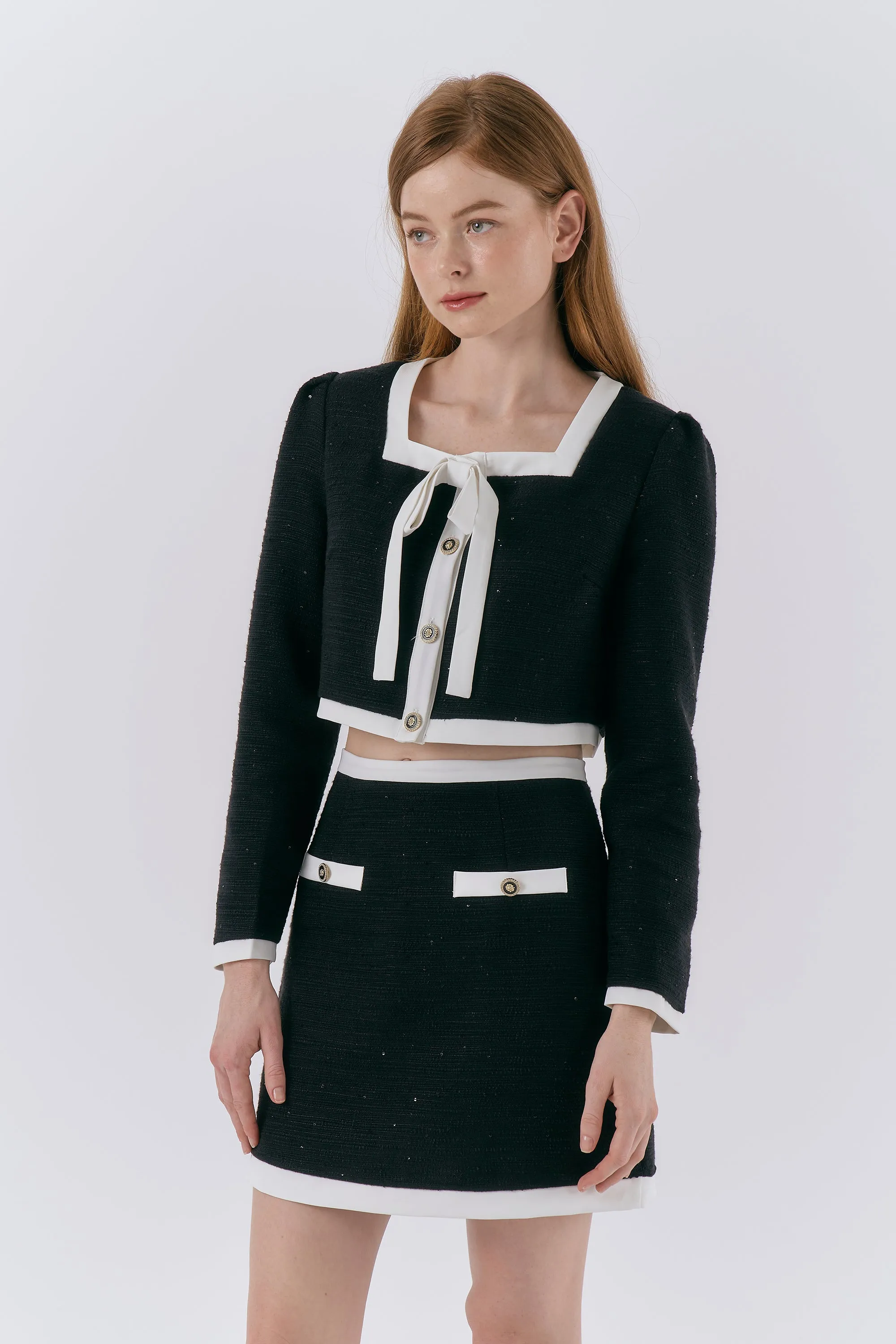 Liv Tweed Jacket & Skirt Set sold by storets product image thumbnail 3