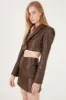 Melody Super Cropped Faux Leather Jacket sold by storets