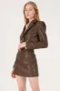 Melody Super Cropped Faux Leather Jacket sold by storets