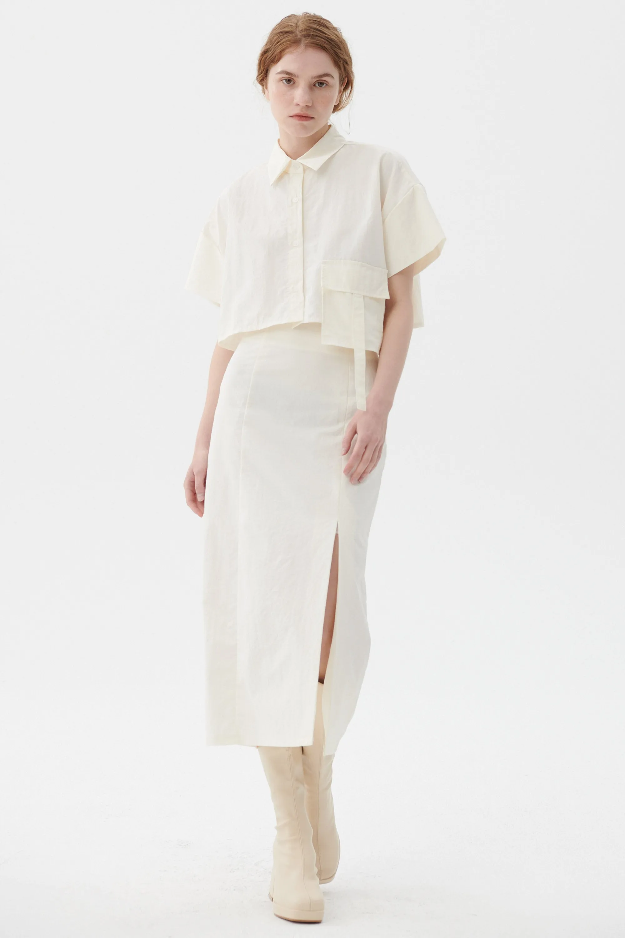 Mindy Cropped Shirt sold by storets product image thumbnail 3