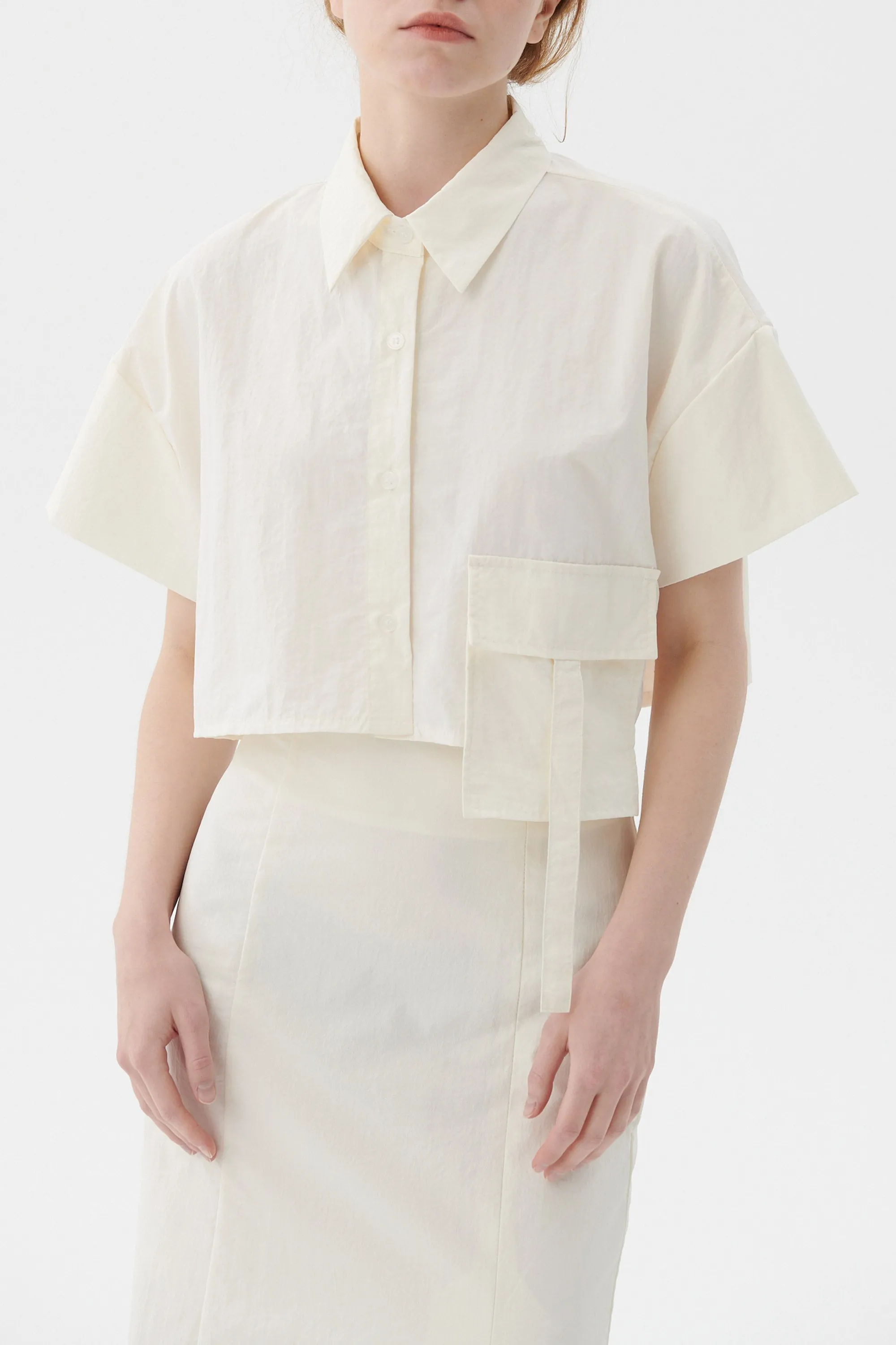 Mindy Cropped Shirt sold by storets product image thumbnail 4