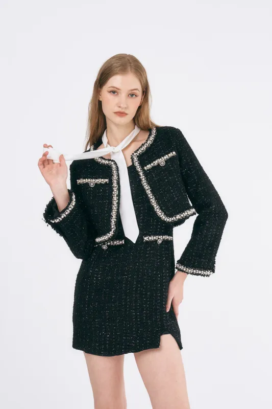 Luby Tweed Dress & Jacket Set made by storets