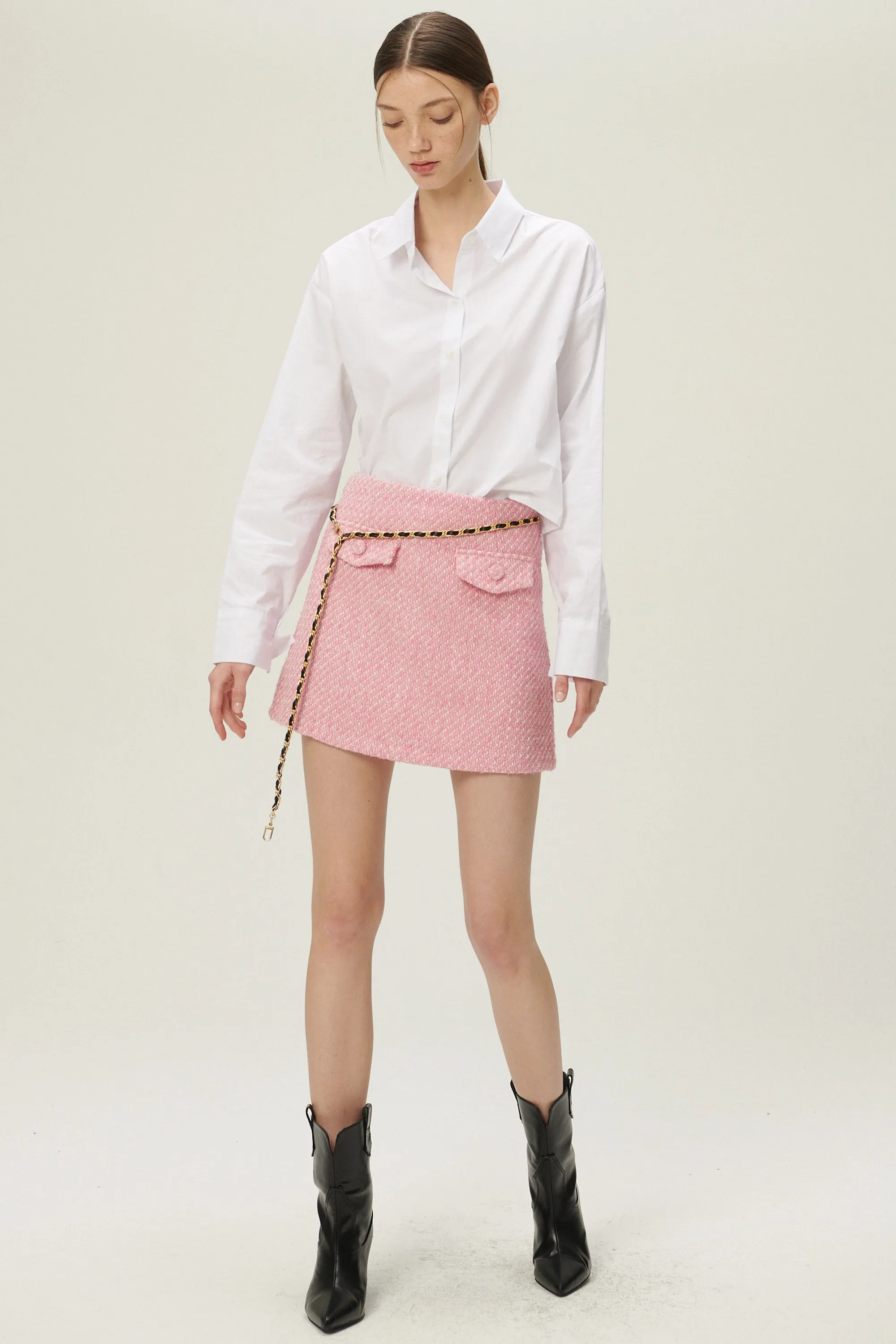 Liz Tweed Mini Skirt sold by storets product image thumbnail 3