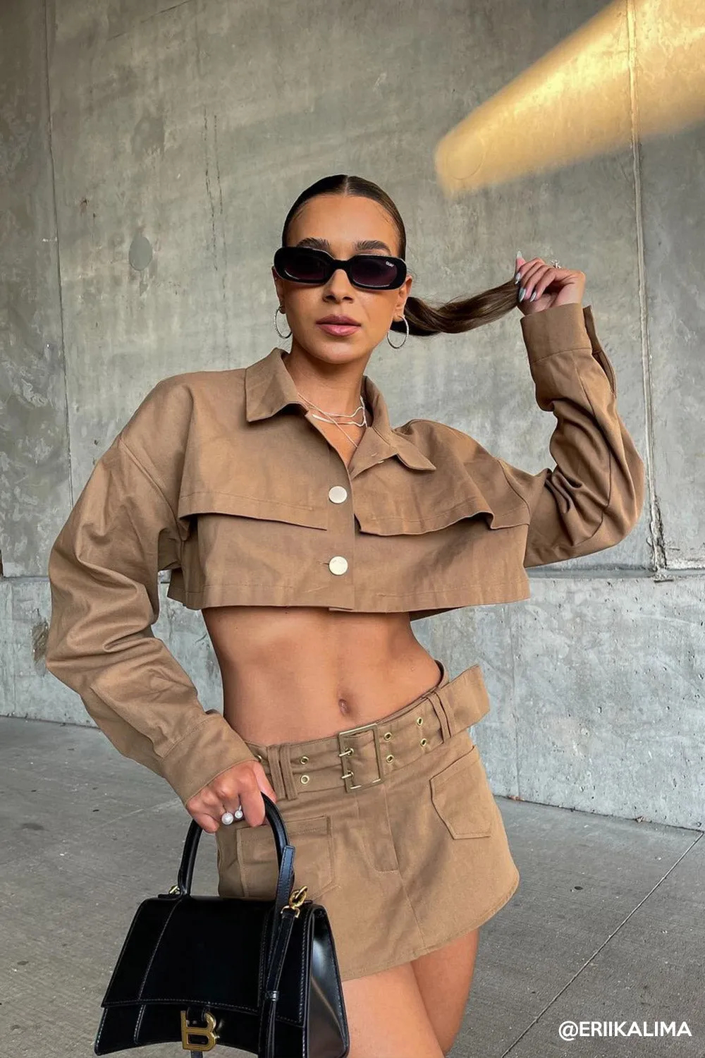 Tiffany Cropped Trench Jacket sold by storets